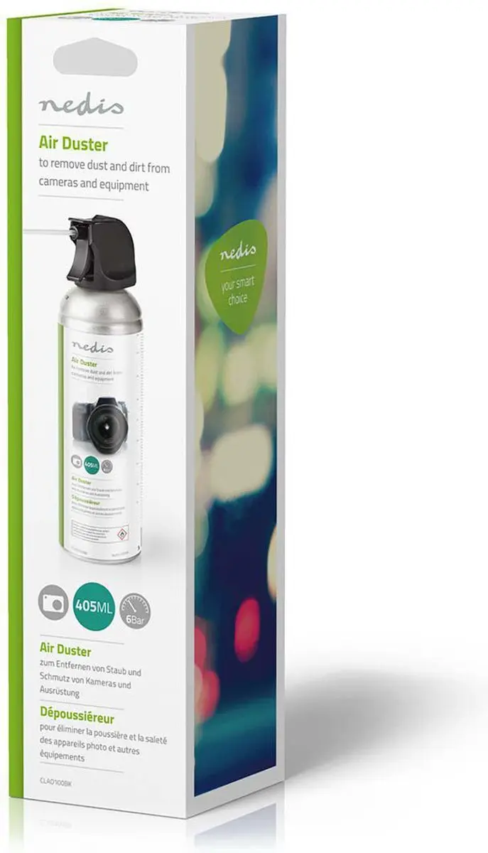 Nedis Persluchtreiniger 405ml - Zwart