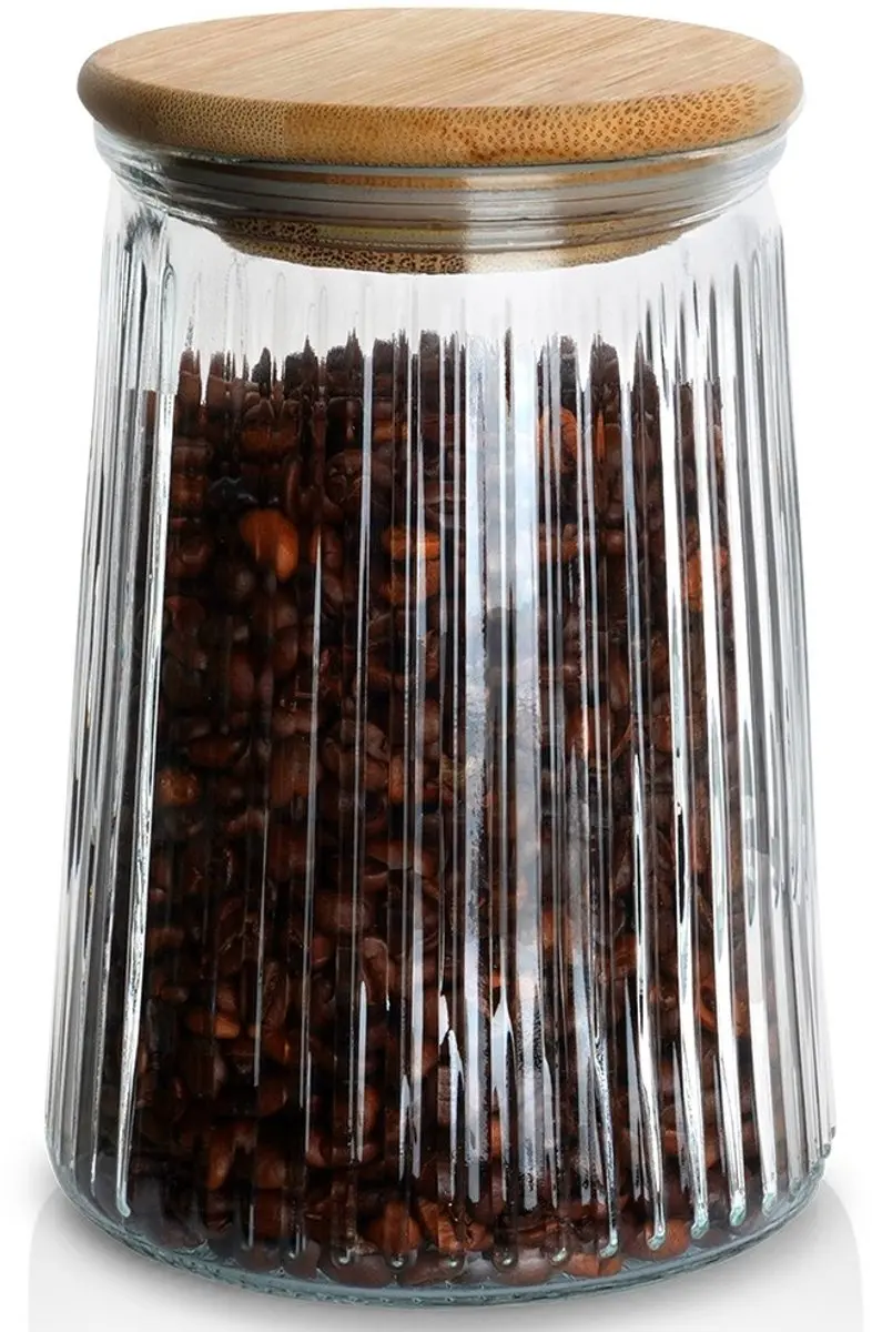 Excellent Houseware Glazen Voorraadpot 950ml