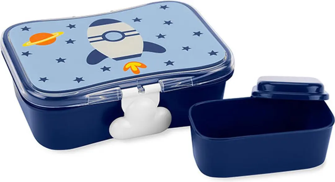 Skip Hop Lunchbox Rocket Spark Style - 4-delig Blauw