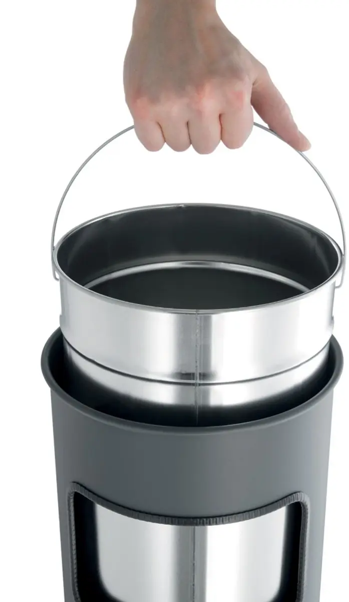 Durable 333001 Afvalbak 17L - 305x302x687mm Zwart