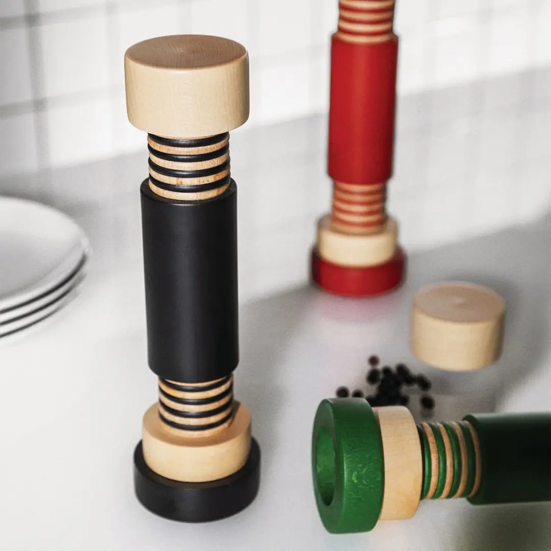 Alessi Twergi Peper- en Zoutmolen - Rood - afbeelding 6 van 6