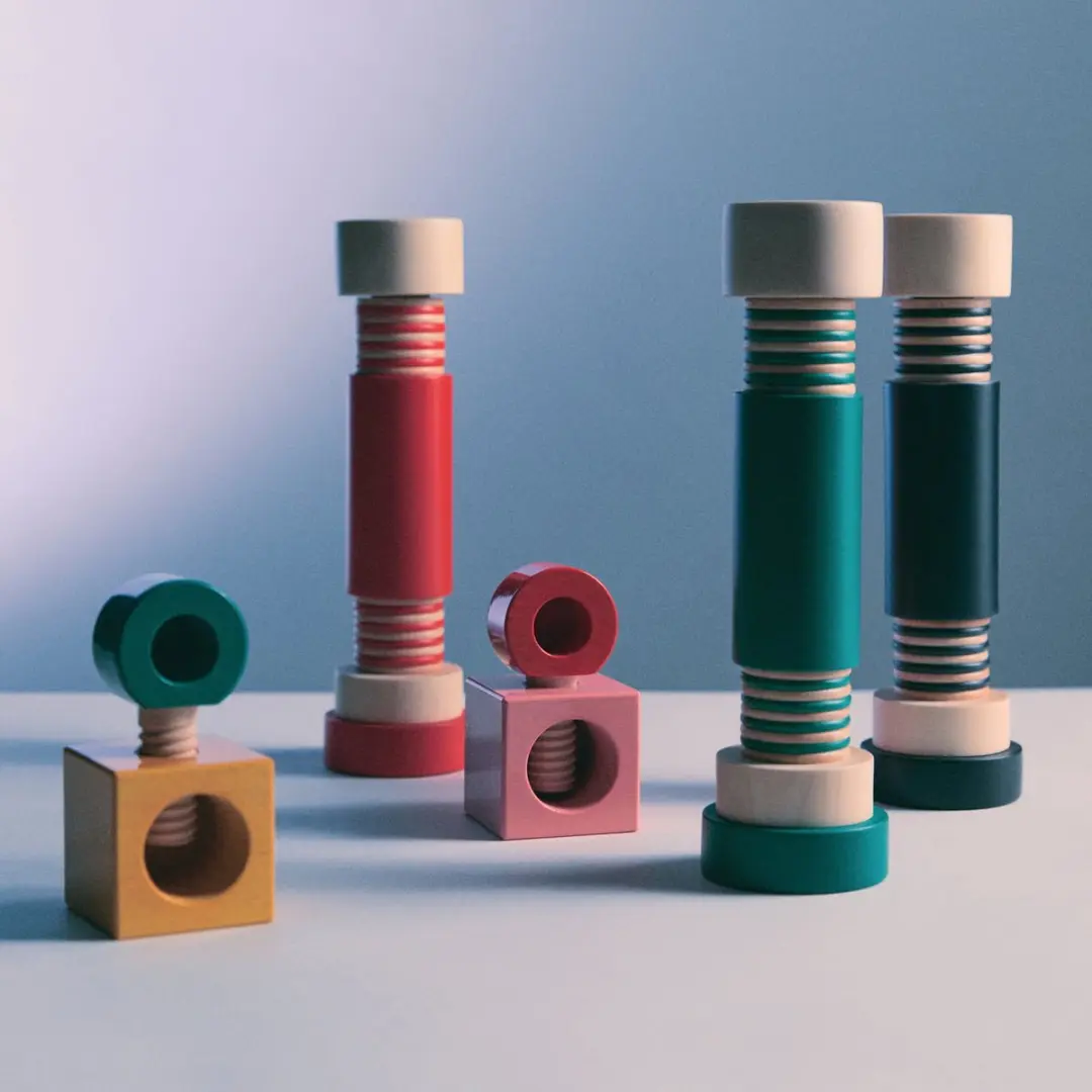 Alessi Twergi Peper- en Zoutmolen - Rood