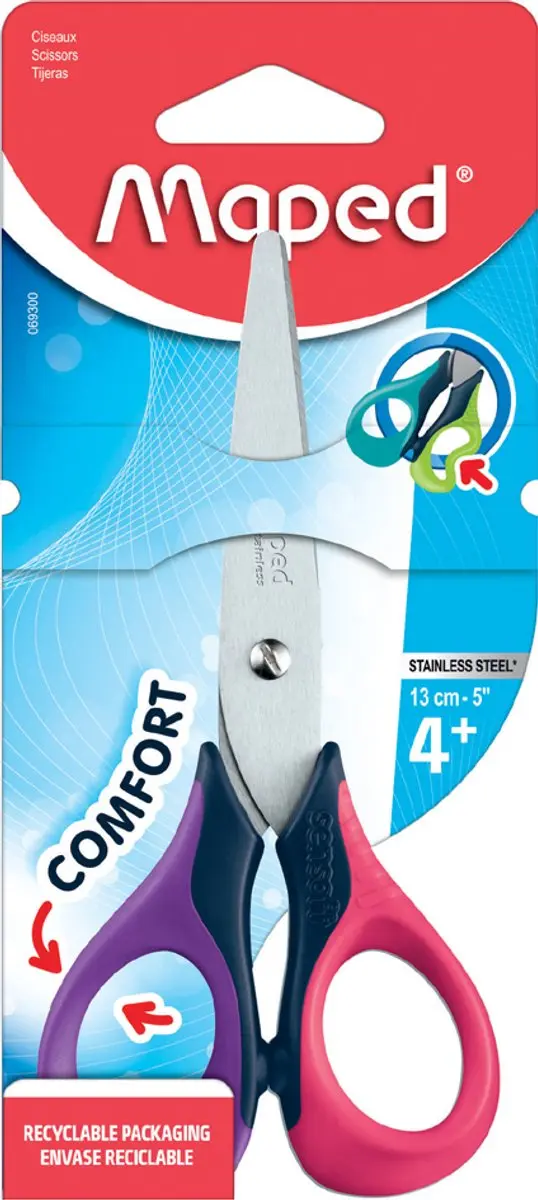 Maped Sensoft 3D Schaar 13cm - Linkshandig - Assorti - afbeelding 6 van 6
