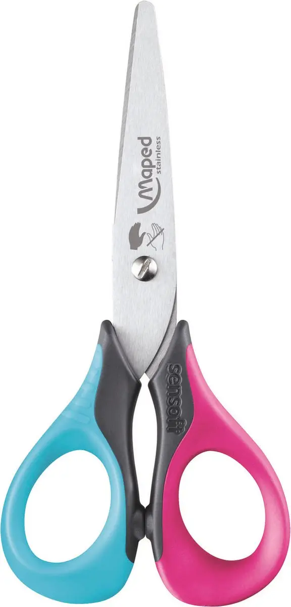 Maped Sensoft 3D Schaar 13cm - Linkshandig - Assorti