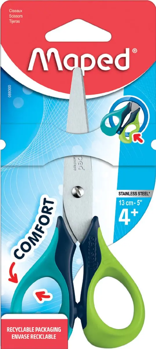 Maped Sensoft 3D Schaar 13cm - Linkshandig - Assorti