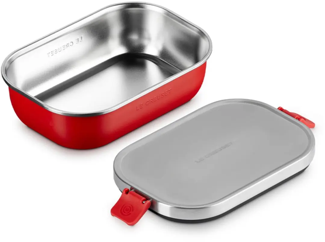 Le Creuset Lunchbox On The Go Kersenrood - 0,9L - 2-delig