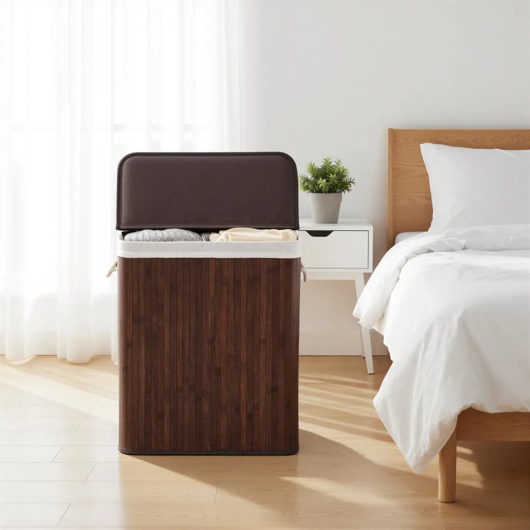 Songmics LCB64BKV1 Wasmand Opvouwbaar 100L - Zwart - afbeelding 6 van 6