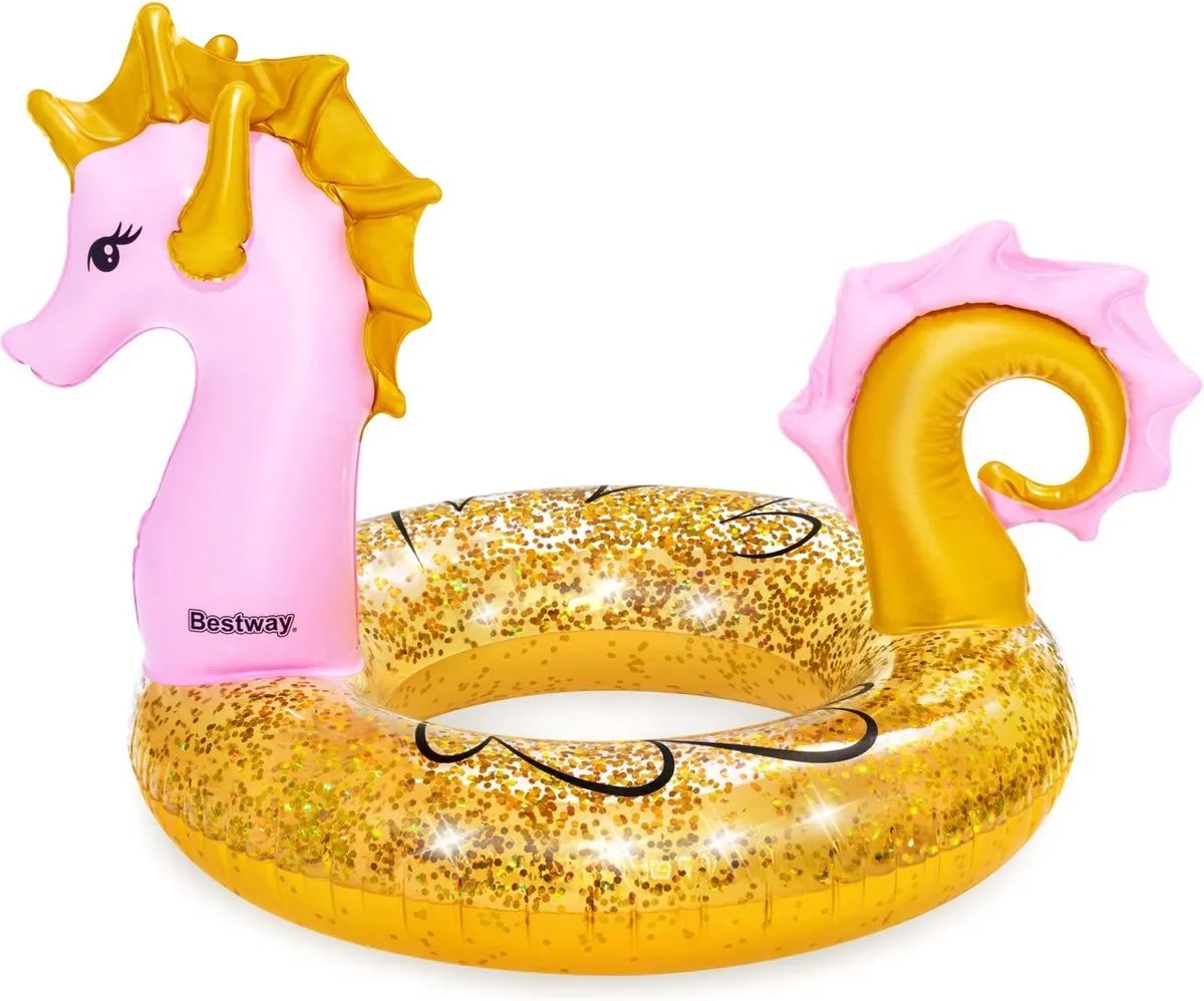 Bestway Seahorse Opblaaszwembad 115x104cm - Wit