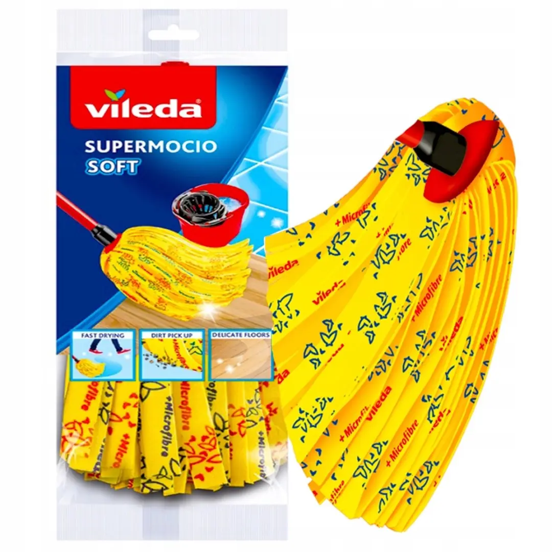 Vileda Super Mocio+ Steel Soft Geel - afbeelding 6 van 6