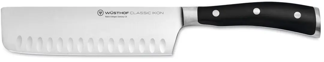 Wüsthof Classic Ikon Nakiri-mes 17cm - Roestvrij Staal - Zwart