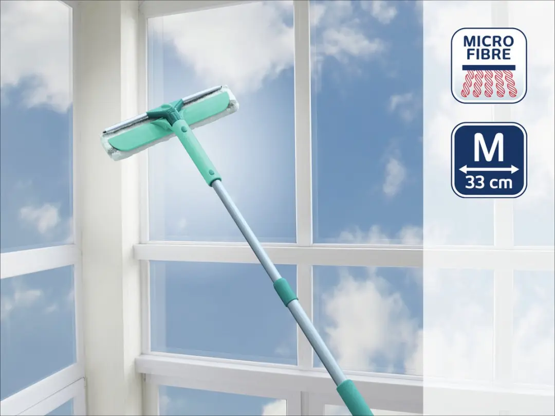 Leifheit Classic Raamwisser 3-in-1 55238 - 135cm Mintgroen