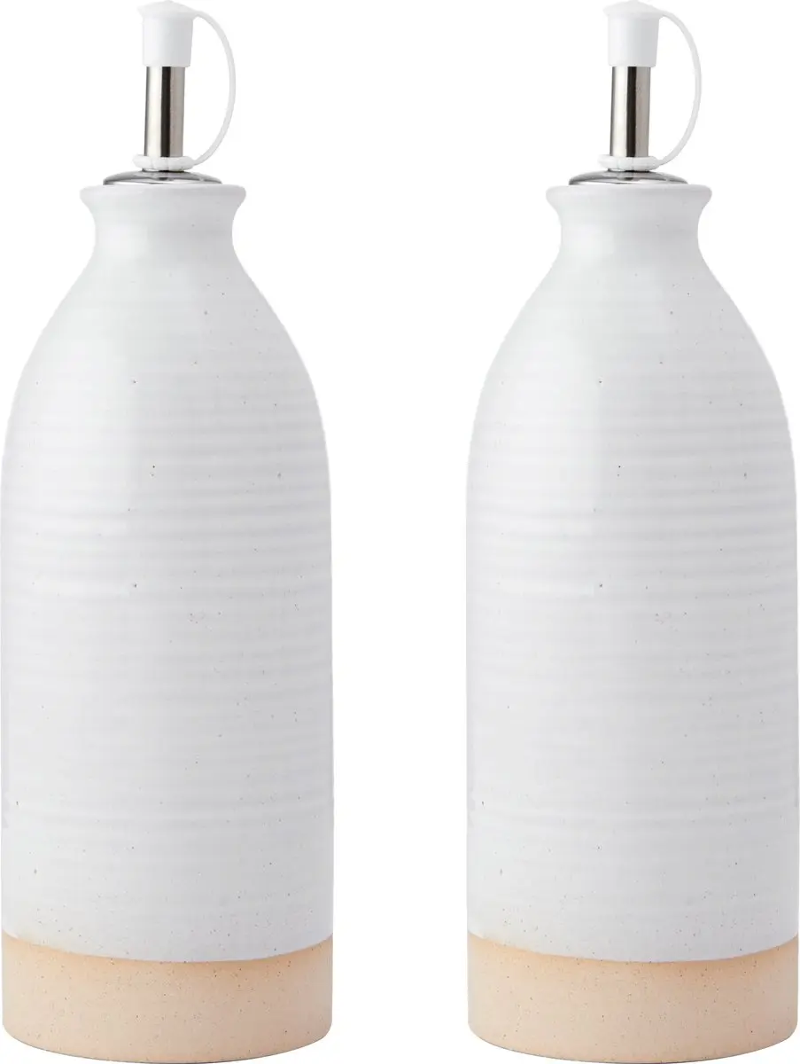 KitchenCraft Idilica Olie- en Azijnflessen Set 2 Stuks
