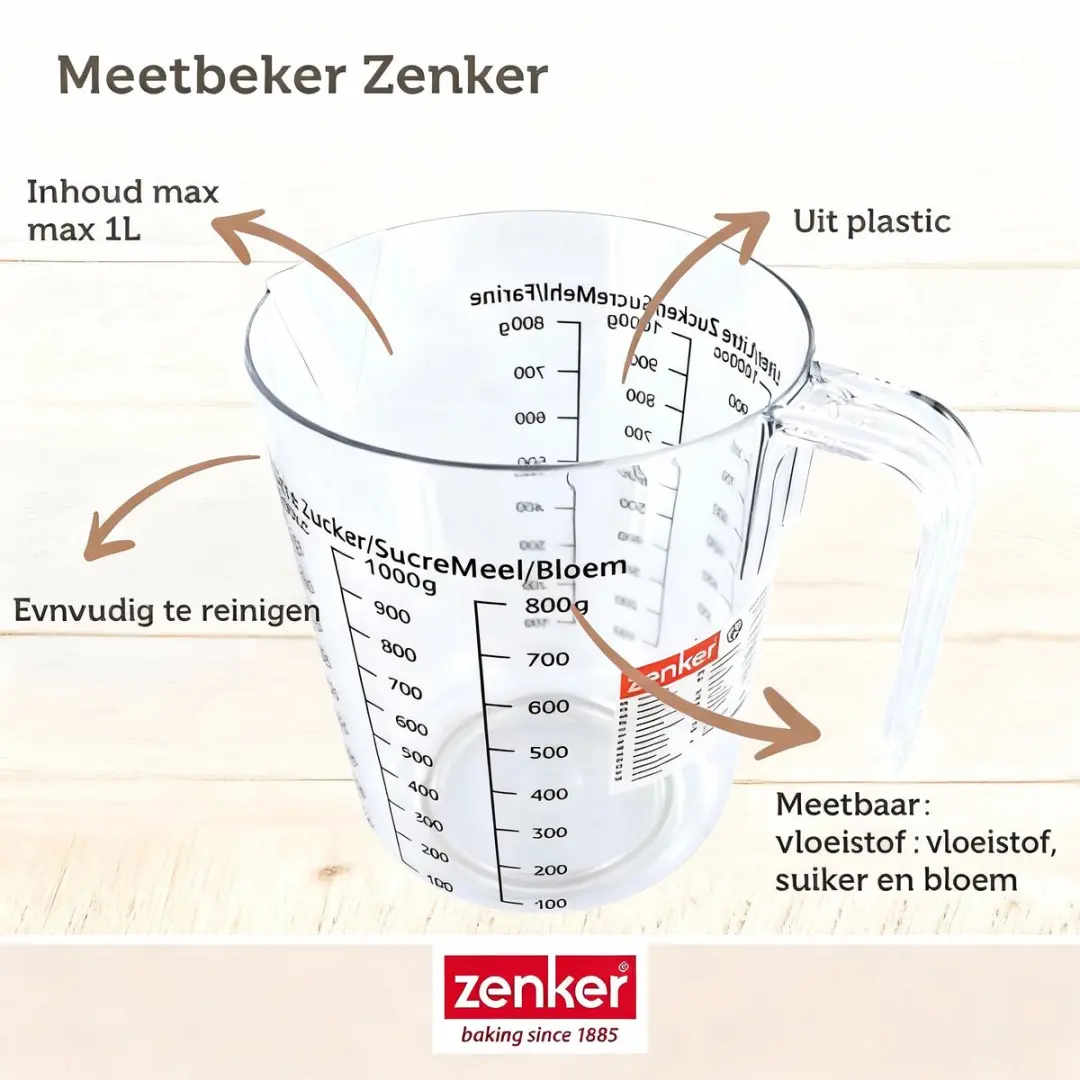 Zenker Bakset met Springvorm 18,5cm - 2 Mengkommen & Spatel - Grijs