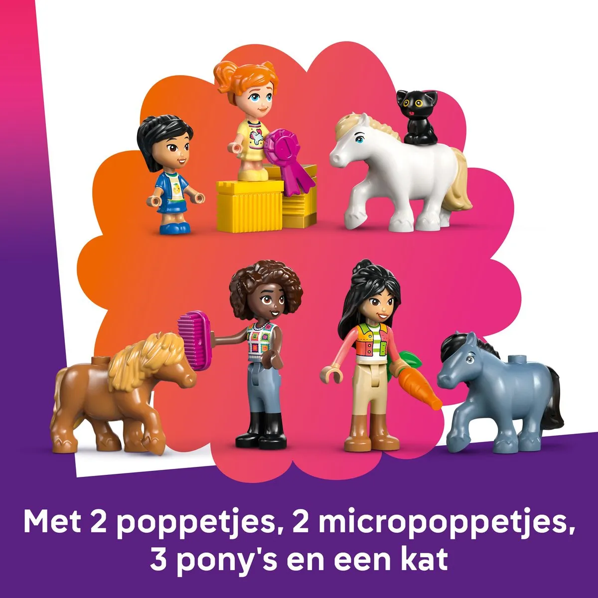 LEGO Friends Ponyboerderij en Stal Bouwset 42654 - 727 Stukken
