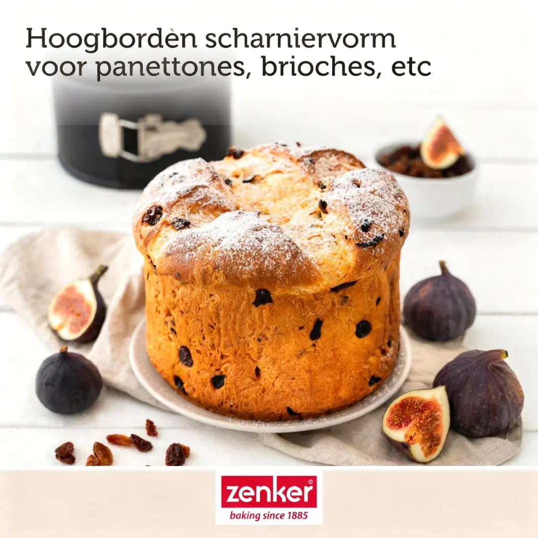 Zenker Panettone-vorm 18cm - Zwart