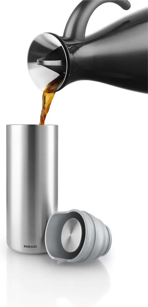 Eva Solo Urban Thermos Drinkbeker 350ml - Grijs - Gerecycled RVS