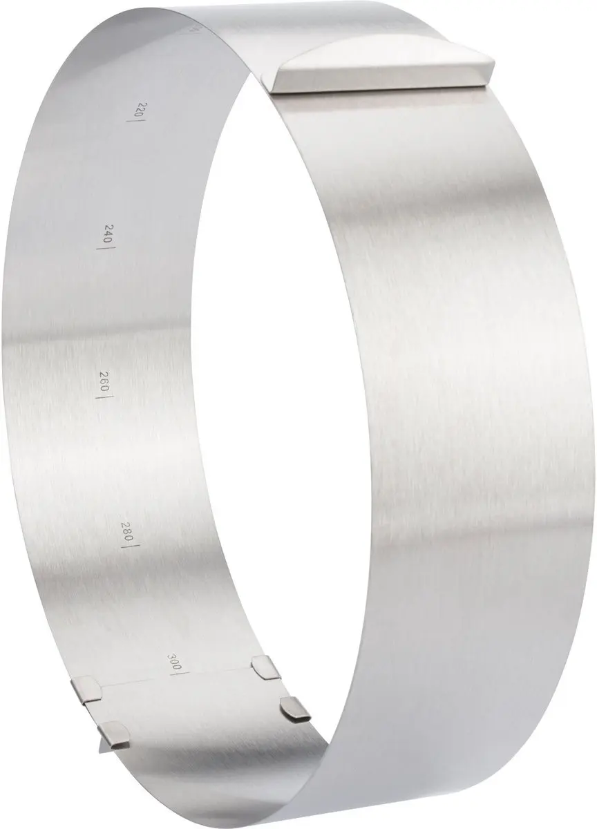 Westmark Taartring Extra Hoog Ø16-30cm - Zilver