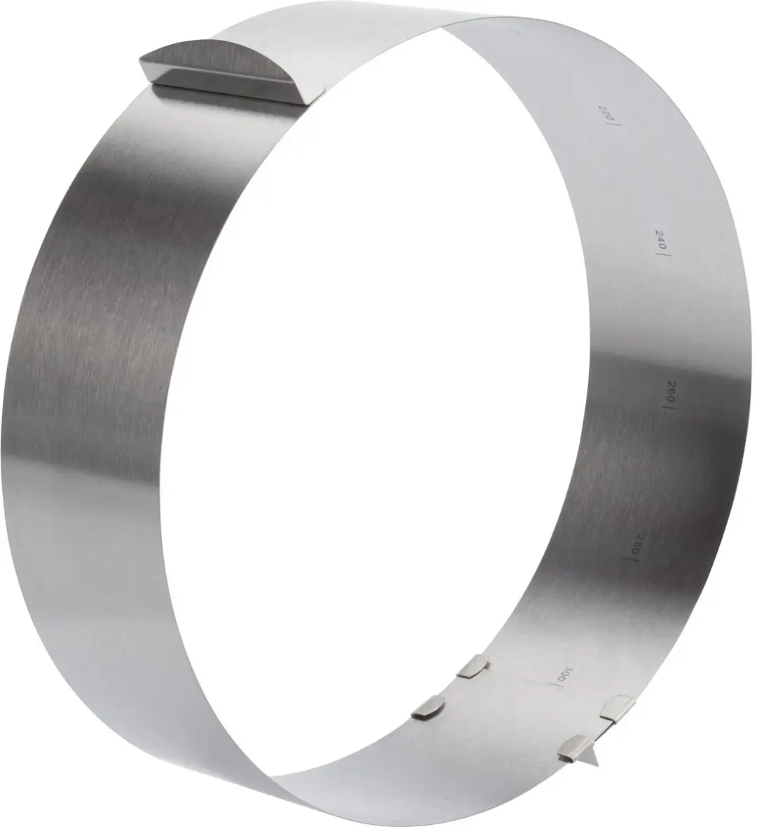 Westmark Taartring Extra Hoog Ø16-30cm - Zilver