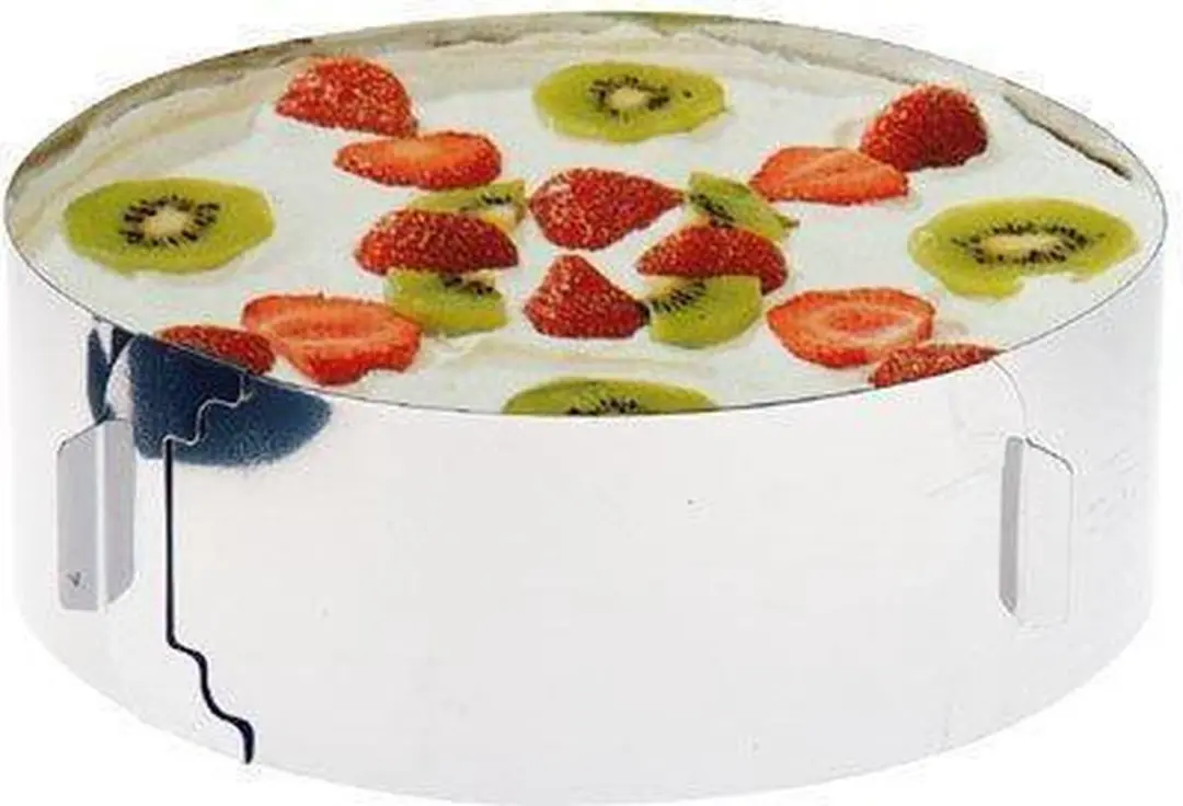 Westmark Taartring Extra Hoog Ø16-30cm - Zilver