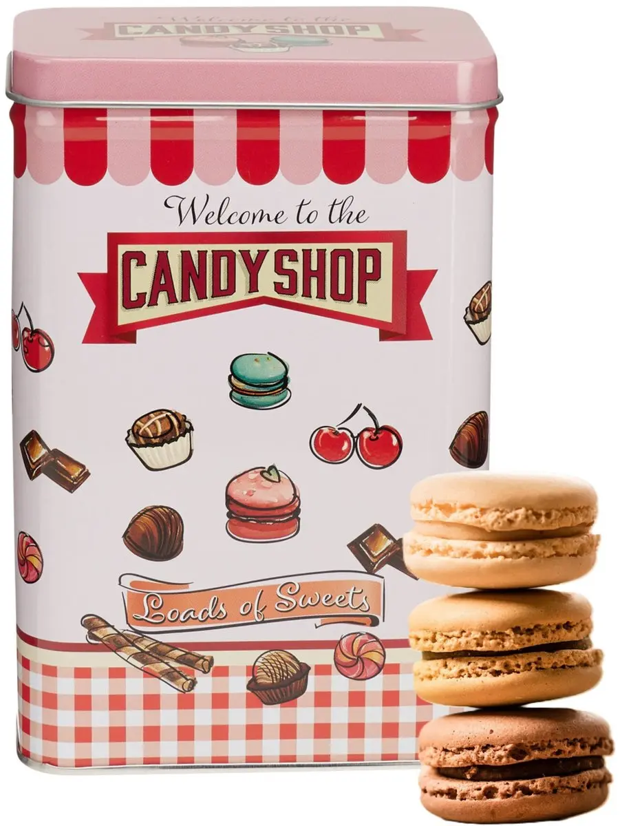 Excellent Houseware Retro Snoep & Koekjes Bewaarblikken - 3 Stuks