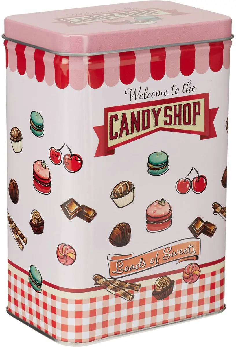 Excellent Houseware Retro Snoep & Koekjes Bewaarblikken - 3 Stuks - afbeelding 6 van 6