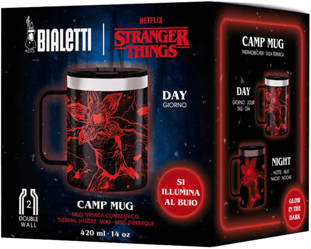 Bialetti Stranger Things Thermomok 420ml - Glow-in-the-dark