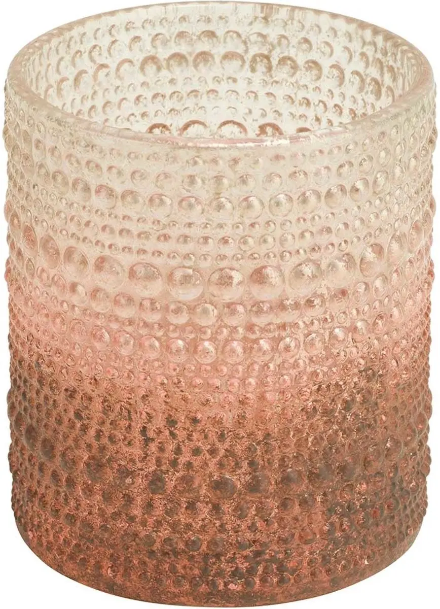 Cosy&Trendy Theelichthouder Bubbles Oud Roze Glas