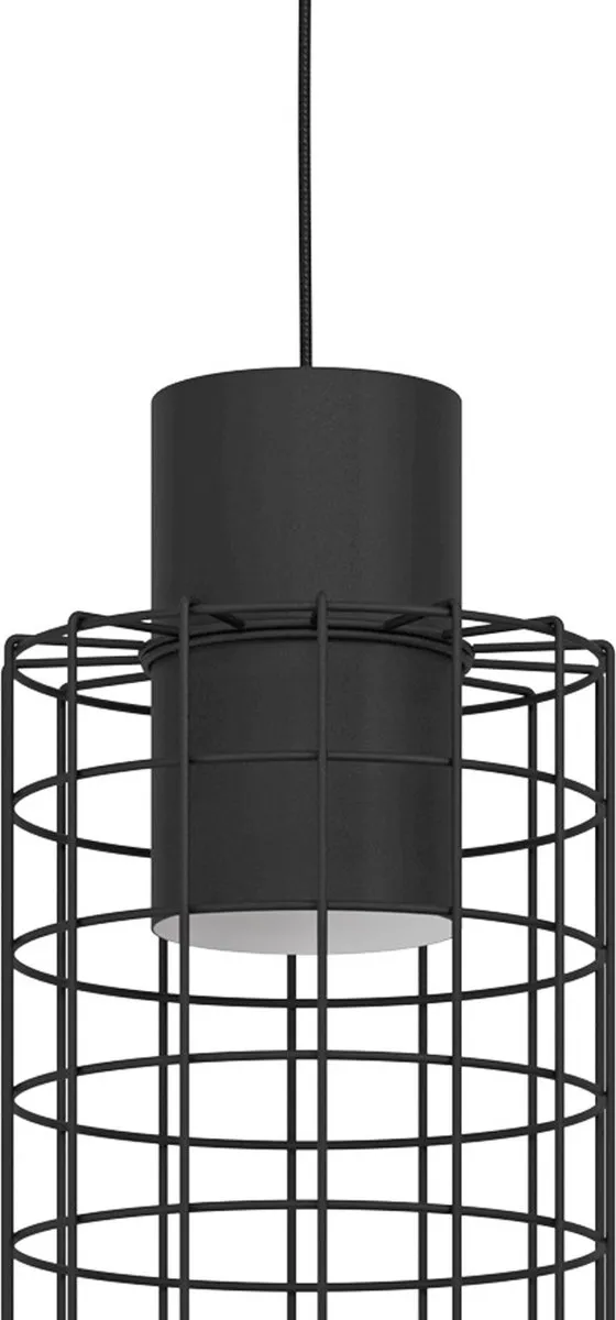 Eglo Milligan Hanglamp E27 103cm - 3 Lichtpunten - Zwart/Wit