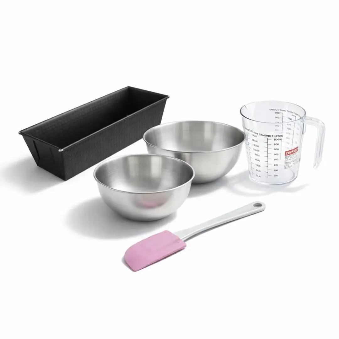 Zenker Bakset met Cakevorm 25cm - 2 Mengkommen & Spatel - Zwart
