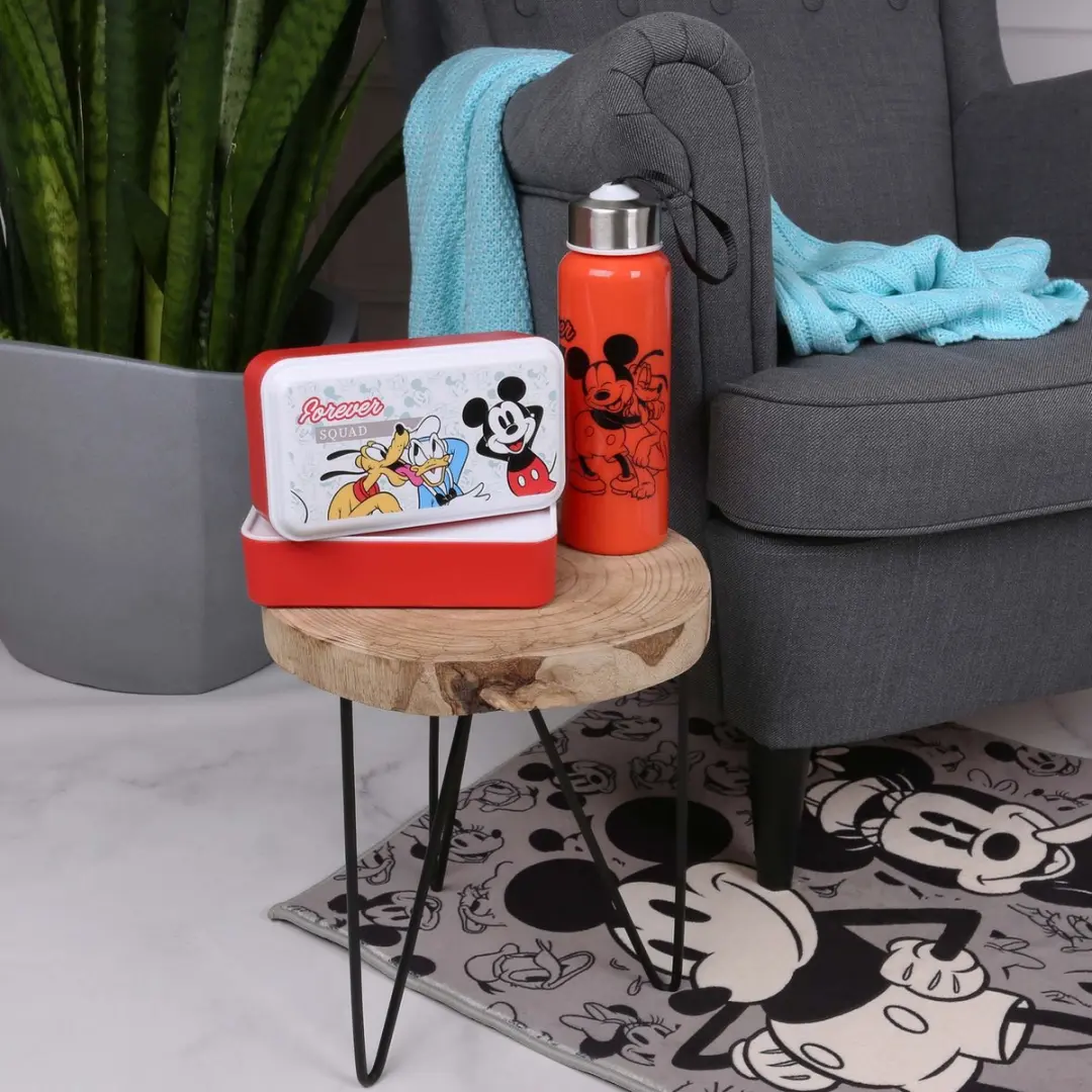 Disney Mickey Mouse Broodtrommel 2-delig - 0,4L - Rood - afbeelding 2 van 5