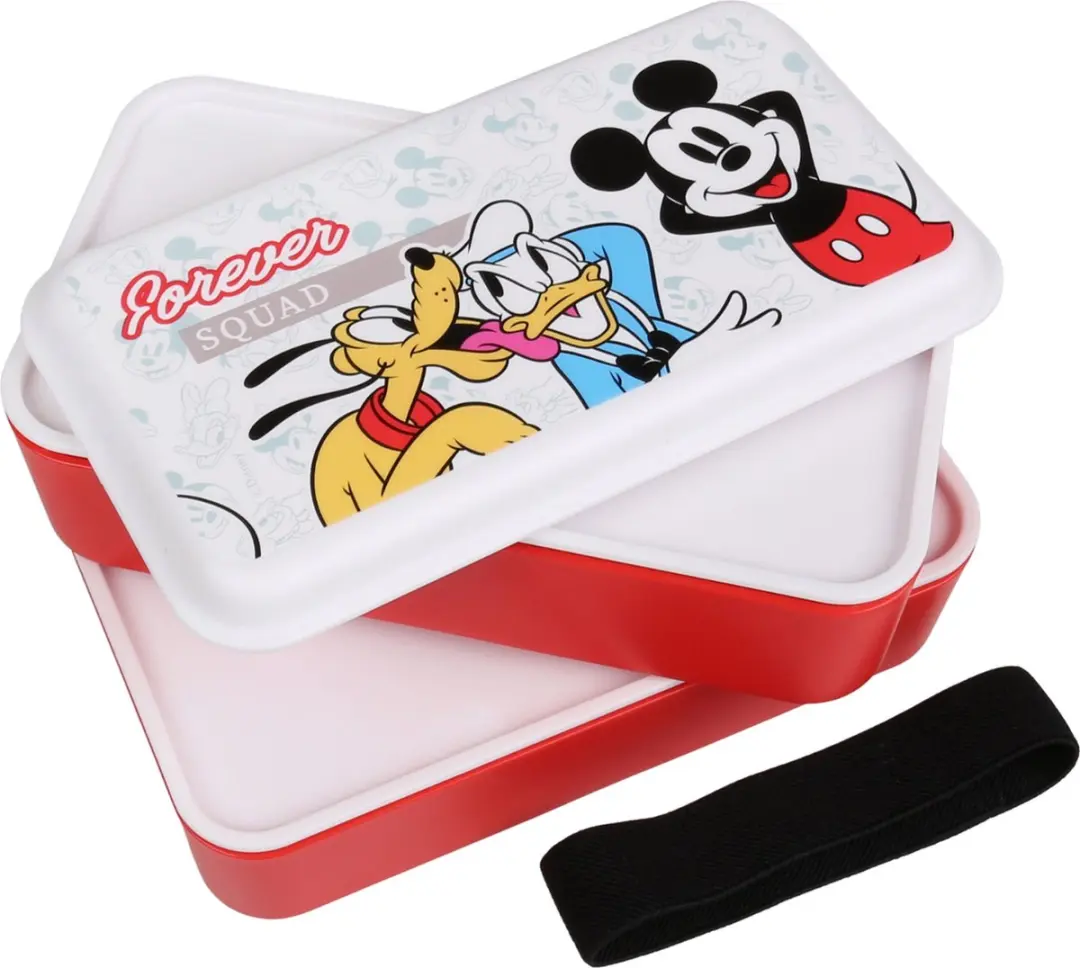 Disney Mickey Mouse Broodtrommel 2-delig - 0,4L - Rood - afbeelding 3 van 5