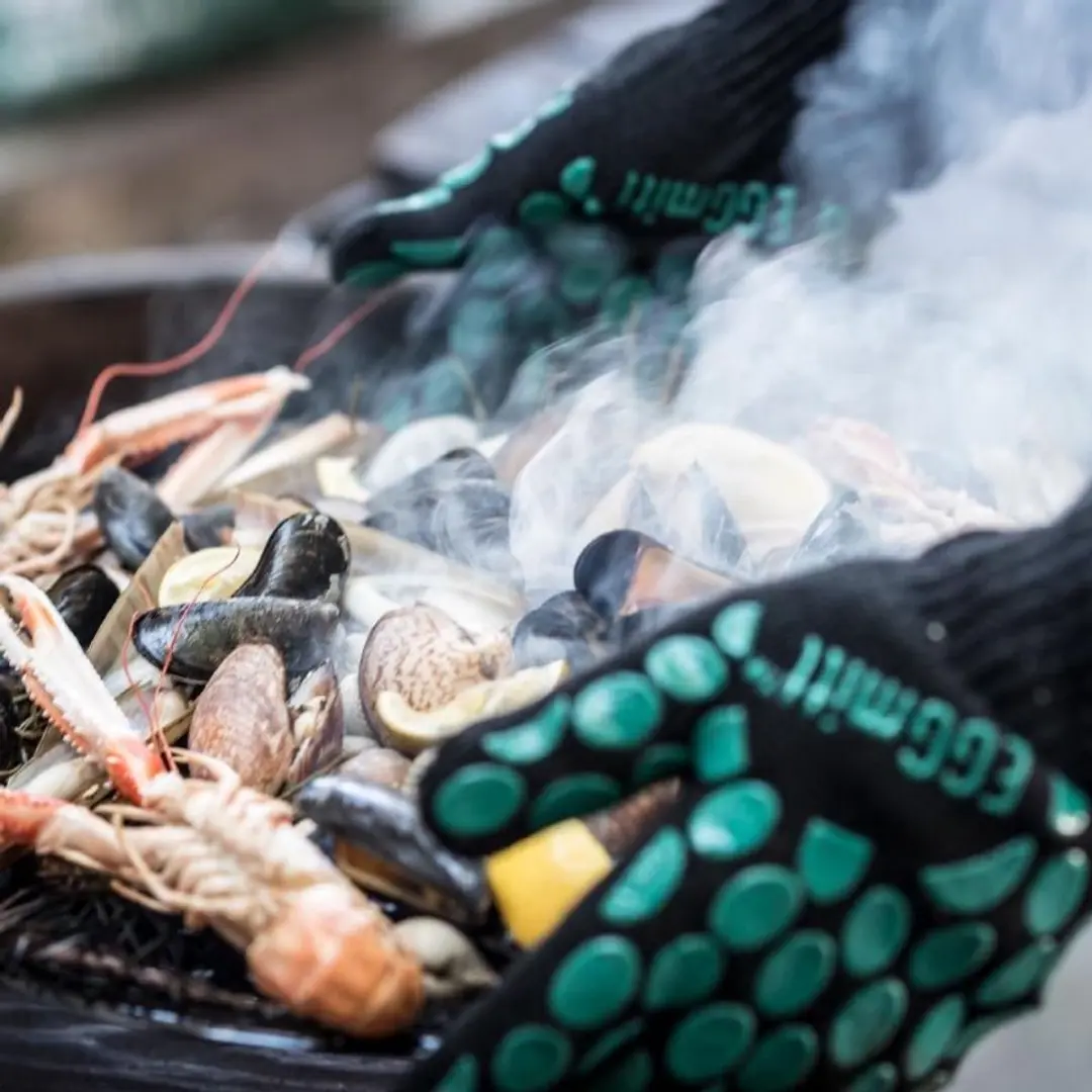 Big Green Egg EggMitt Barbecuehandschoen - Zwart - afbeelding 6 van 6