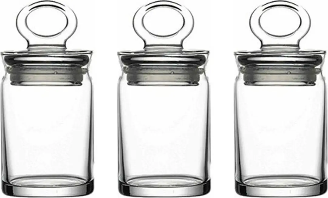 Pasabahce Glazen Kruidenpotjes 240cc - 8 Stuks - Transparant