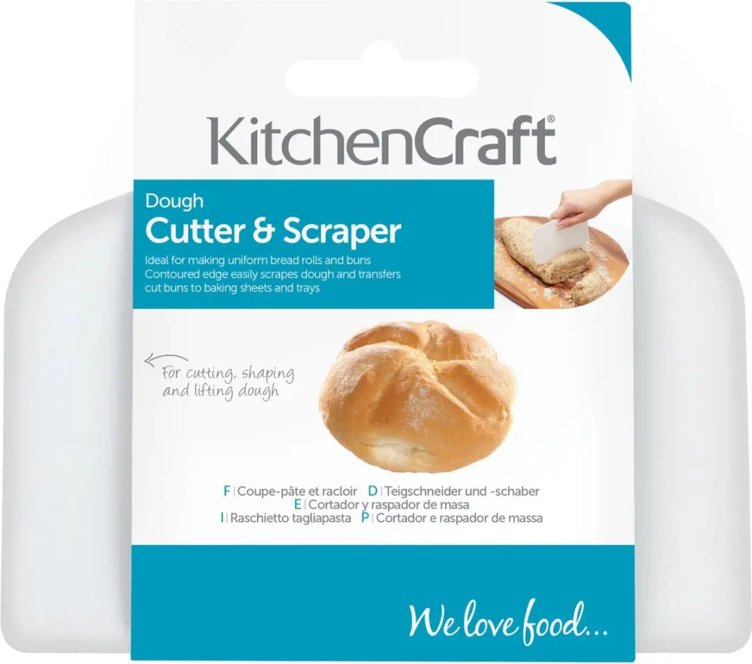 KitchenCraft Deegsnijder & Schraper 13,5cm - Wit