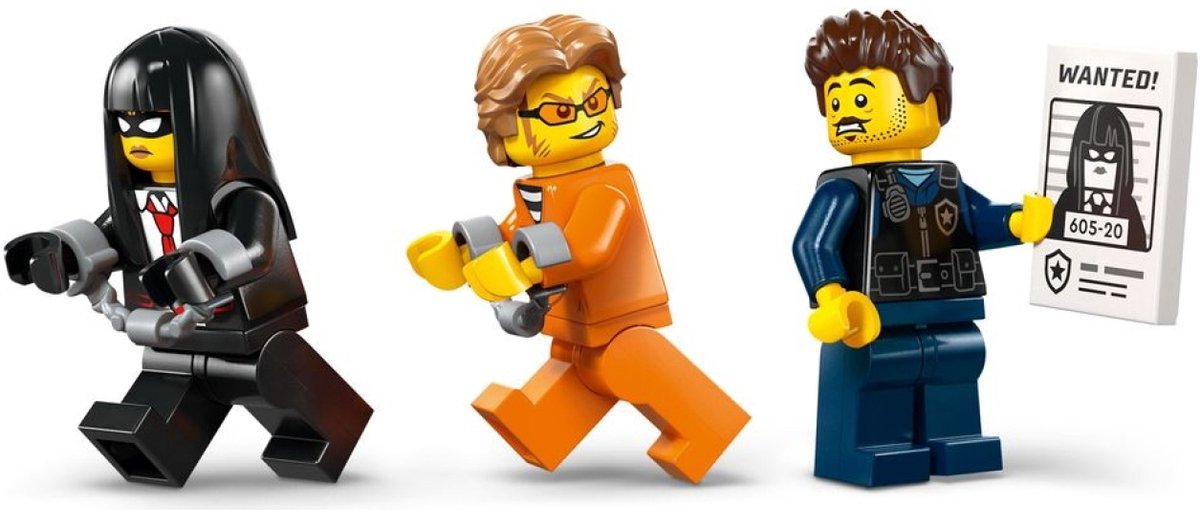 LEGO City - Politie Gevangenentransport Bouwpakket met Rollenspellen Speelgoed voor Kinderen - 60479