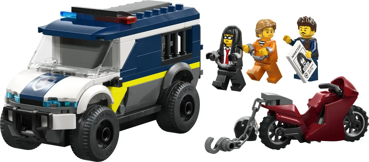 LEGO City Gevangenentransport 60479 - 198 Stukken - 2 Minifiguren