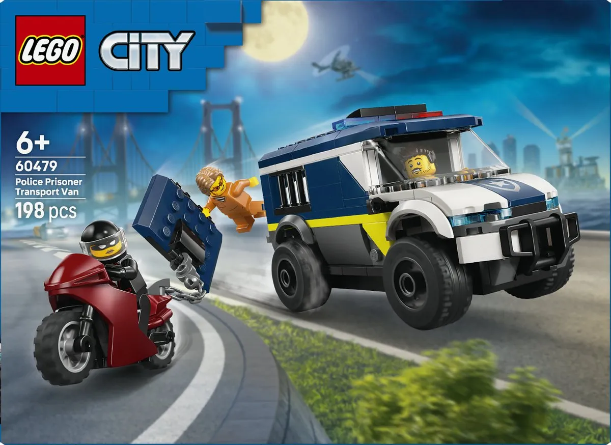 LEGO City Gevangenentransport 60479 - 198 Stukken - 2 Minifiguren