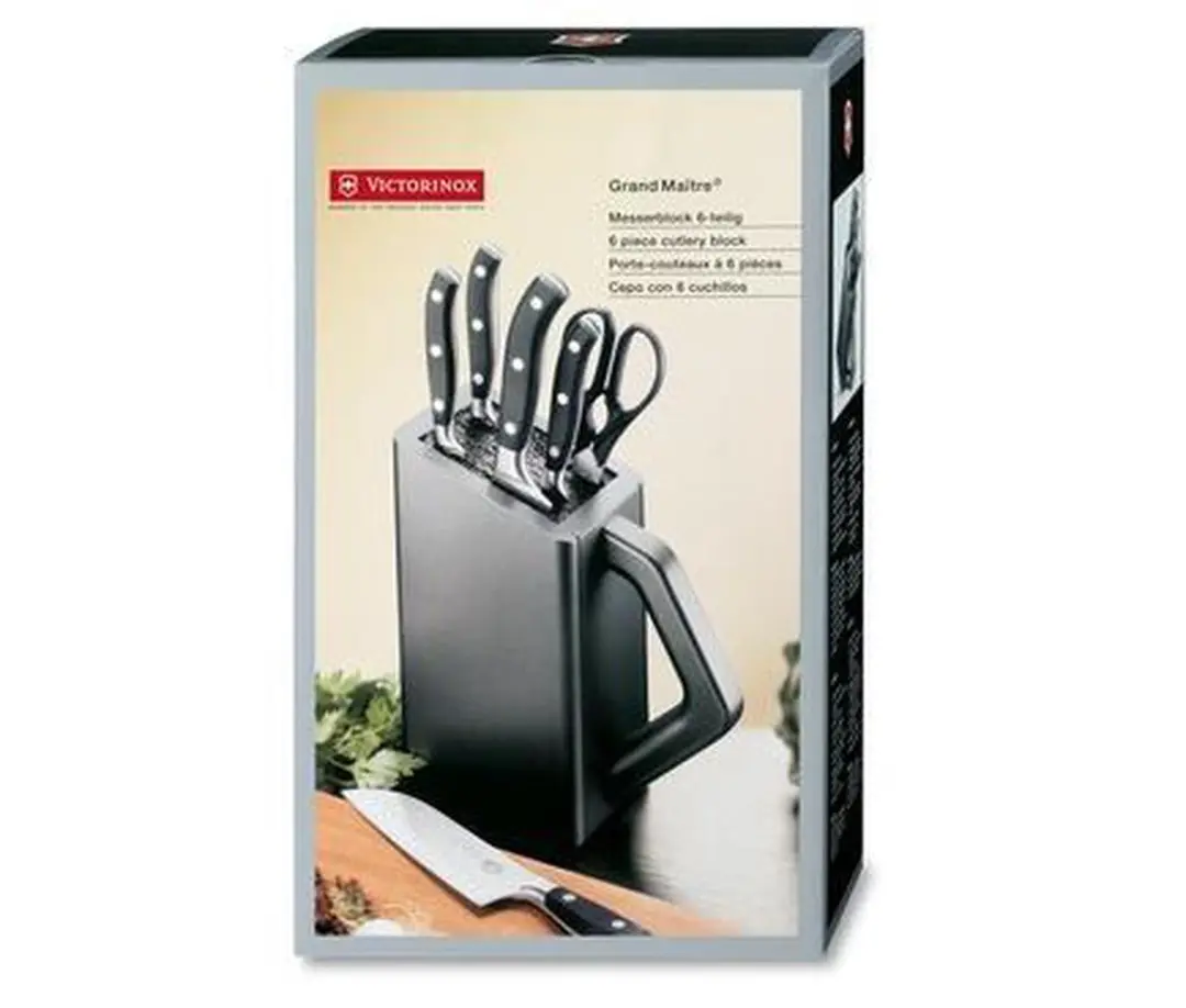 Victorinox Grand Maitre Messenblok 6-delig - Zwart