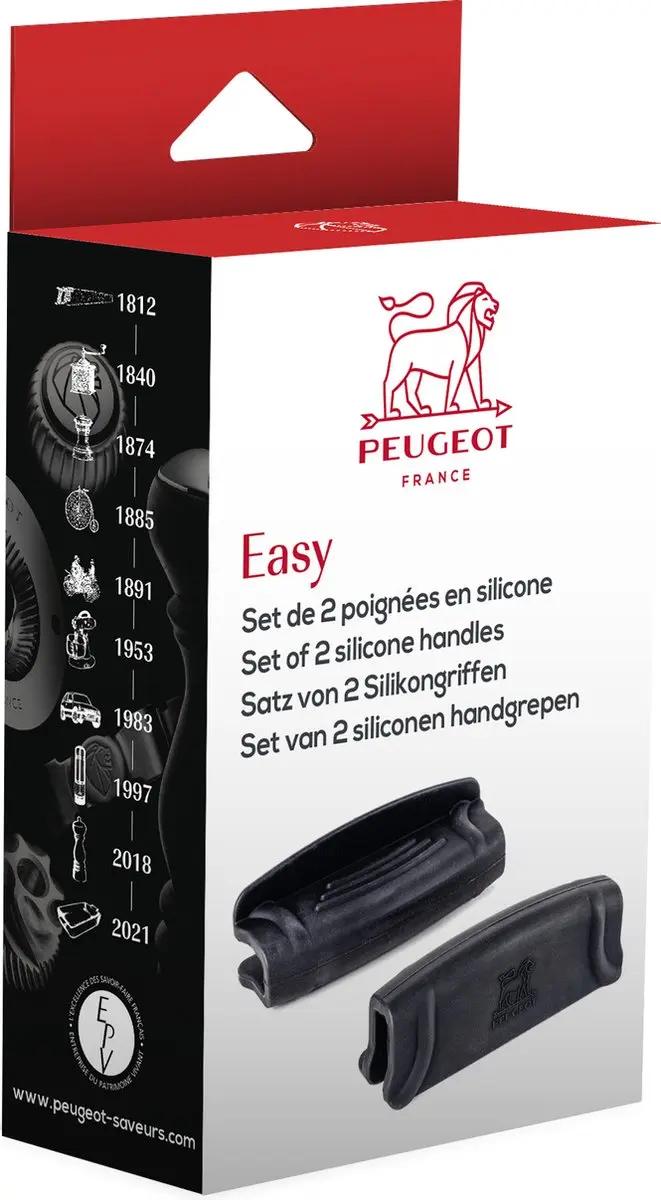 Peugeot Easy Siliconen Handgrepen - Zwart - Set van 2