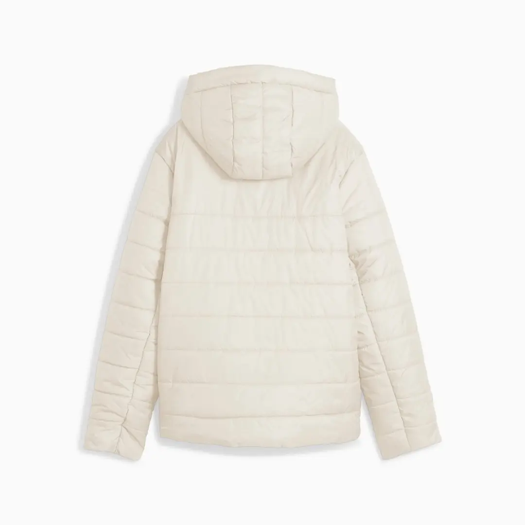 PUMA Ess Gewatteerde Jas met Hoodie - M - Ecru
