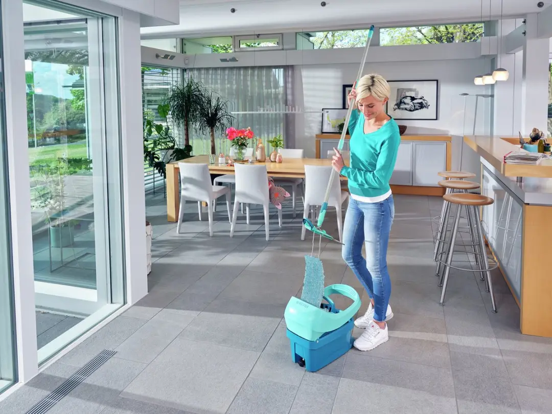 Leifheit Profi Vloerwisser XL Super Soft 42cm - Turquoise/Grijs