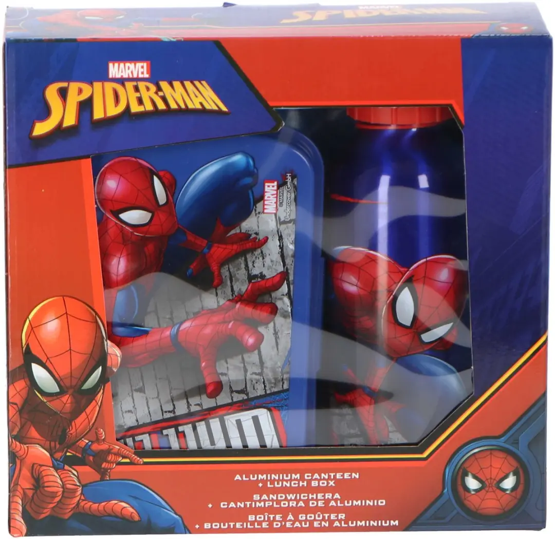 Marvel Spider-Man Lunchboxset 2-delig - 500ml - Rood - afbeelding 6 van 6