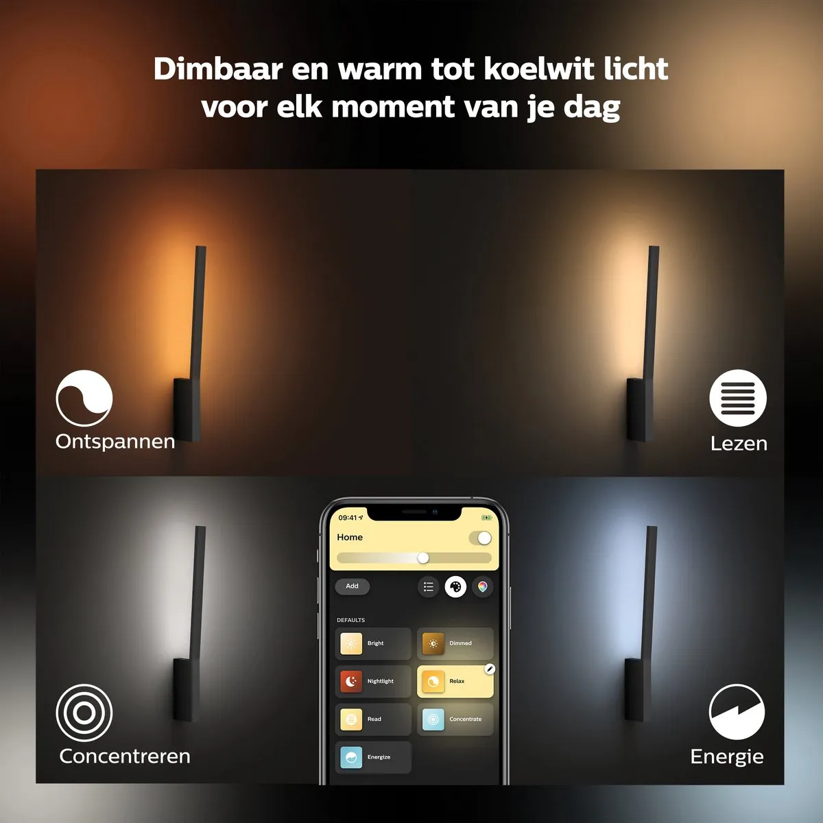 Philips Hue Liane Wandlamp RGBW - Wit