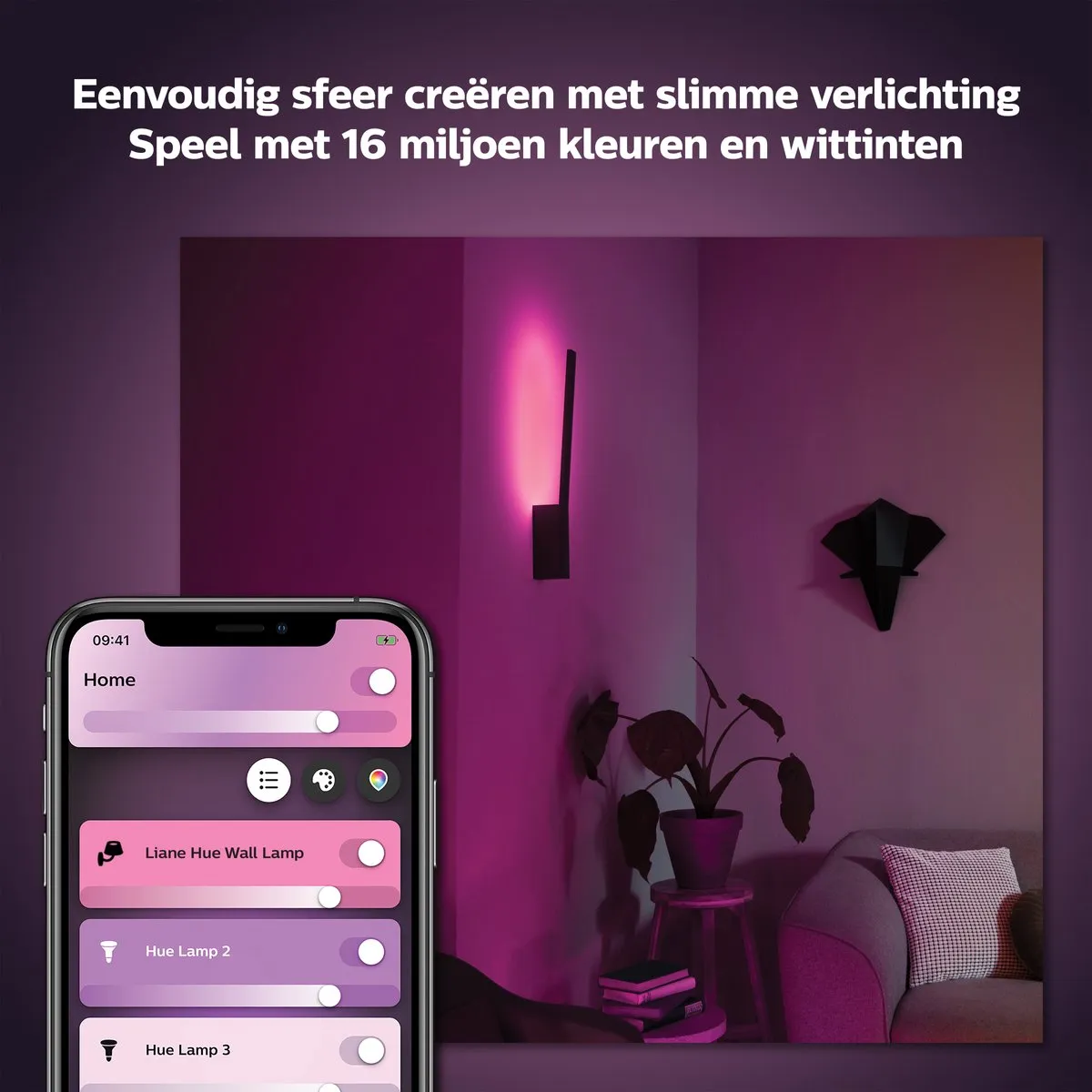 Philips Hue Liane Wandlamp RGBW - Wit