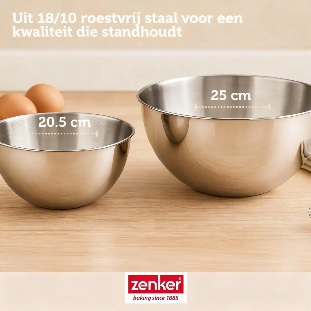 Zenker Bakset Brownies 12-delig - Zwart