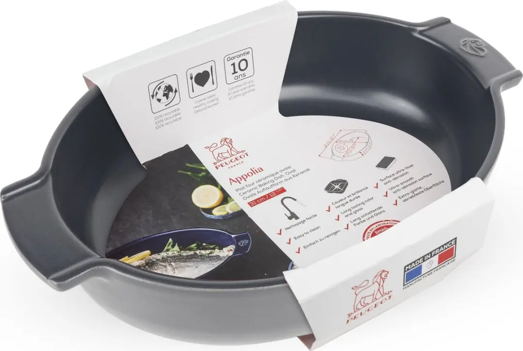 Peugeot Appolia Ovenschaal 31cm - Leisteen - Grijs
