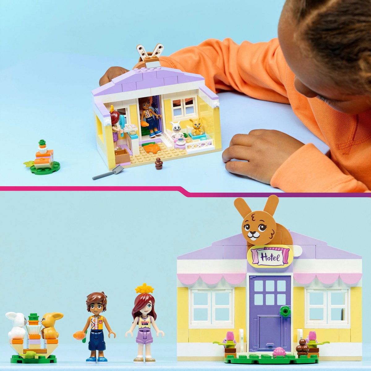 LEGO Friends Heartlake City Hasenhotel bouwset speelplezier.