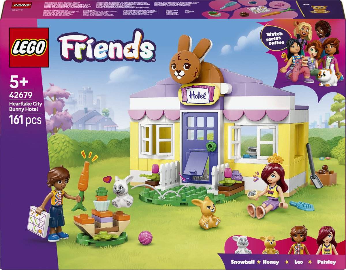 LEGO Friends Heartlake City Hasenhotel bouwset speelplezier.