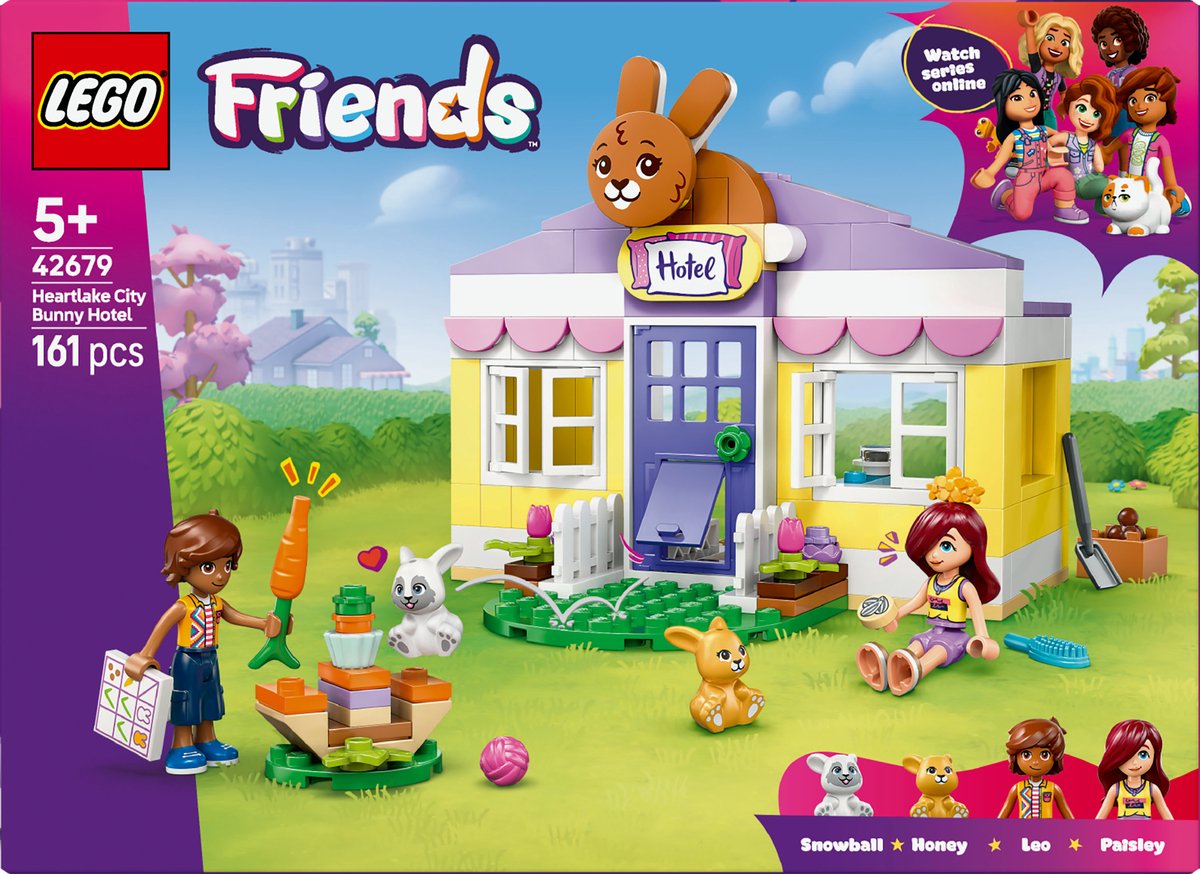 LEGO Friends Heartlake City Hasenhotel bouwset speelplezier.