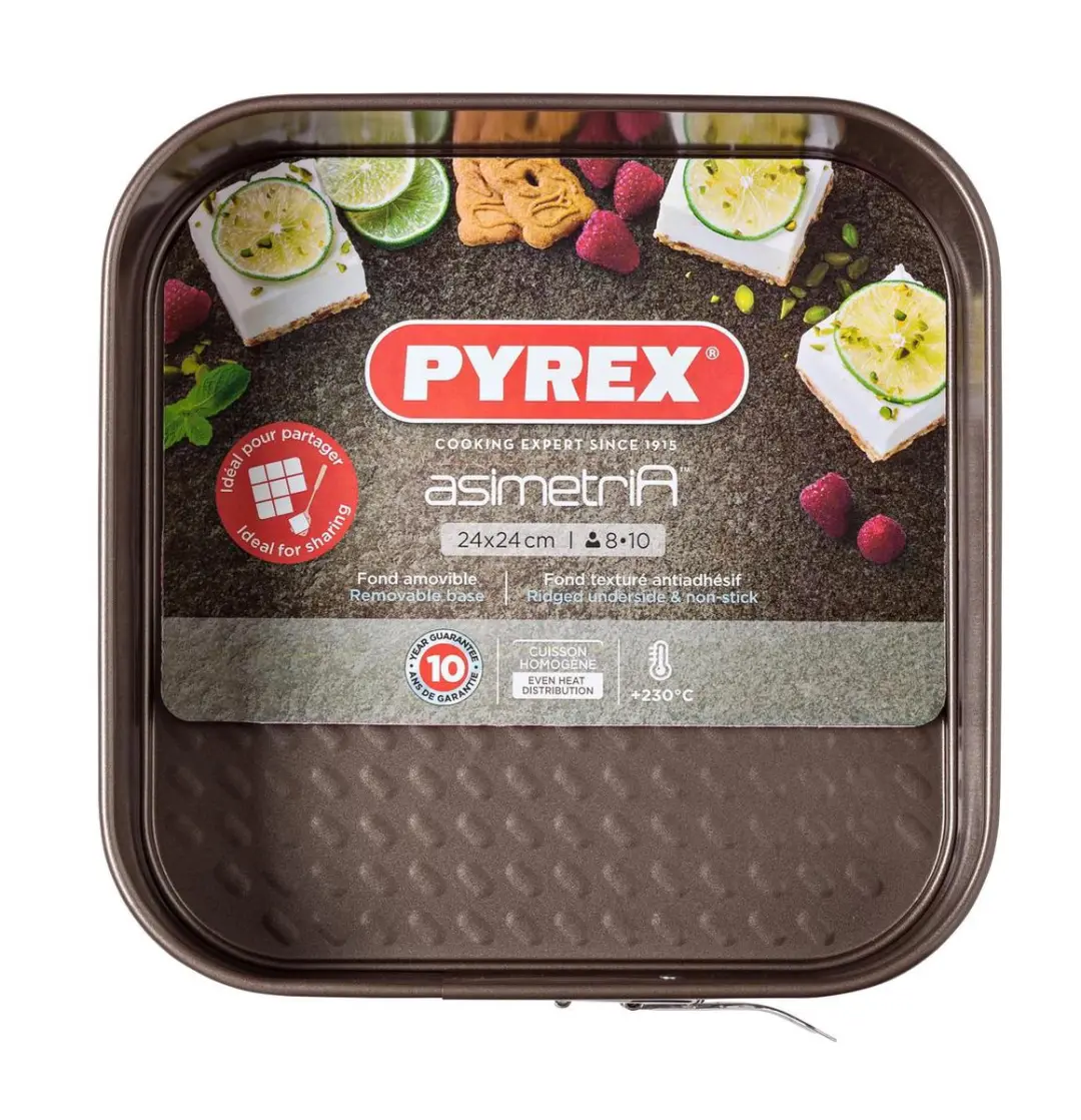 PYREX Vierkante Springvorm 24cm - Bruin